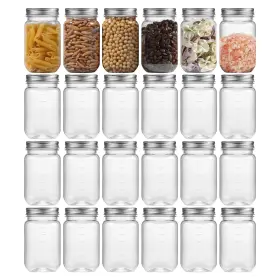 B0DDPZ15LV NOVELINKS Mason Jars Lids Pack Refillable Storage