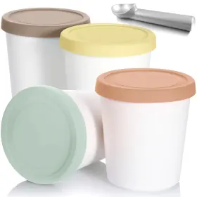B0F7QXNQ7V NUENEN Pack Cream Containers Freezer Storage Tubs