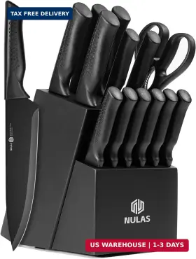 GD-20 NULAS Knife Set Kitchen Block Sharpener Dishwas