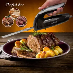 068888779234 NUTRICHEF Electric Knife Carving Serrated Blade #3