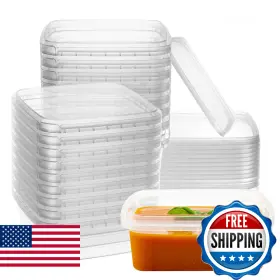 B0DW5Q47RV NYHI Pack Square Deli Containers Lids Disposable