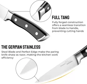 313048459403 OAKSWARE Paring Knife Kitchen Ultra Sharp #2