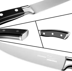 445007238248 OAKSWARE Steak Knives Set Serrated Block Ger #2