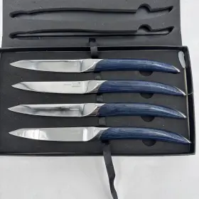 8264 OAKSWARE Steak Knives Set Steel Handle