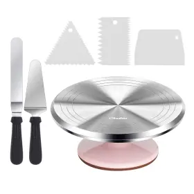 B0DZ25ZQW3 OHUHU Cake Turntable Decorating Stand Rotating Kit