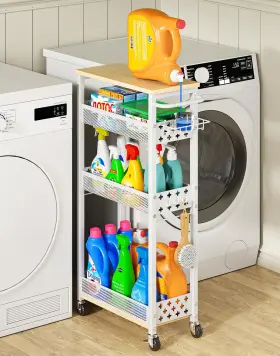 B0FB2WRWJC OKZEST Rolling Storage Bath Laundry Kitchen