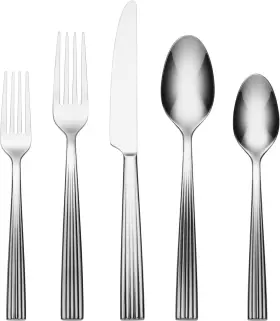 896124 ONEIDA Kennedy Flatware Set Metallic