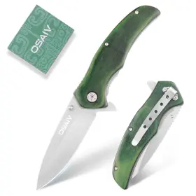 A5111 OSAIV Fathers Kids Pocket Folding Wood Knife