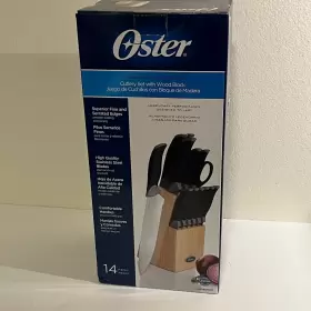 085081147882 OSTER Linderbergh Cutlery Set Wood Block Box