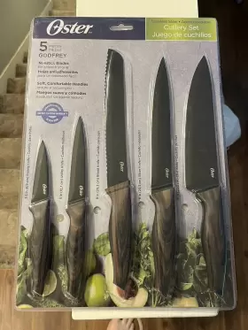 123804.05 OSTER Godfrey Steal Stick Knife Cutlery Set Box