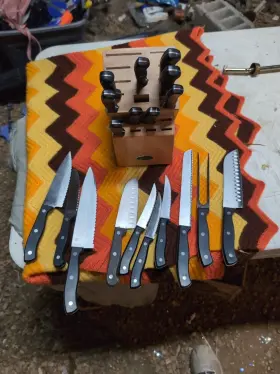 901988 OSTER Steel Cutlery Set Kitchen Knife Steak Knives #3