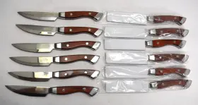 1.5.OUT.00.251 OUTBACK STEAKHOUSE Steel Steak Knife Chestnut