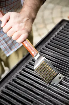 876824000249 OUTSET Rosewood Grill Brush Replaceable Bristles #2