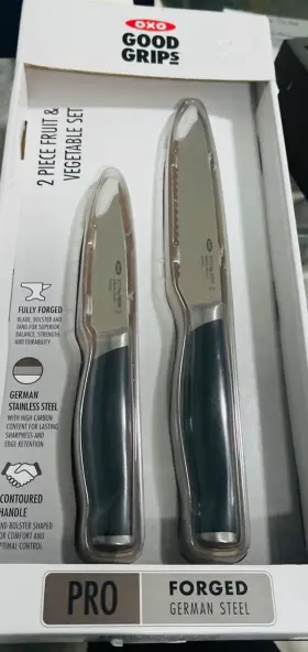 719812046303 OXO Grips Fruit Vegetable Knife Set Steel