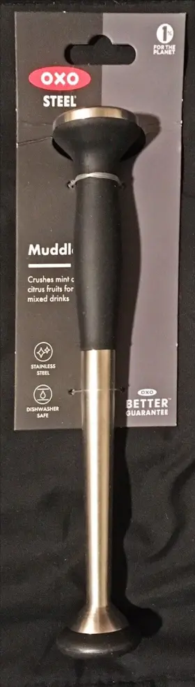 719812050492 OXO Muddler Steel Slip Grip Cocktails Drinks