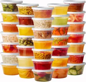 B075CSH8Q7 PANTRY VALUE Food Storage Deli Containers Lids