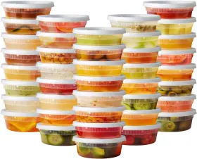B07F7J6QCN PANTRY VALUE Deli Food Storage Containers Lids