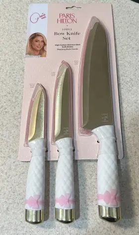741393098433 PARIS HILTON Cutlery Set High Carbon Steel Bow