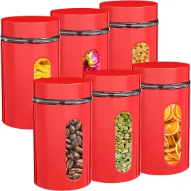 B0FX3PP5F9 PATELAI Pack Kitchen Set Airtight Steel Canister