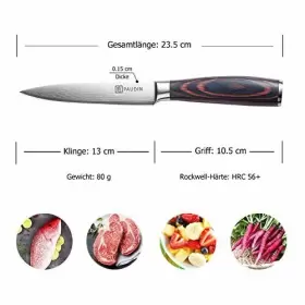 715002307377 PAUDIN Utility Knife Chef High Carbon Steel Kni #2