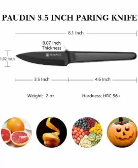 715002307414 PAUDIN Paring Knife Steel Stick #2