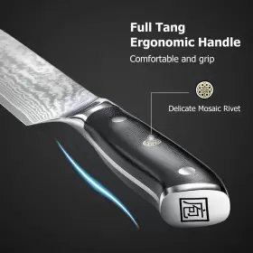 798542032657 PAUDIN Damascus Chef Knife Kitchen Sta #3