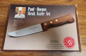 073287050044 PAUL BOSCUE Bocuse Steak Knife Set Wood Handle