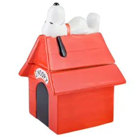 B0BT56JRCM PEANUTS Classic Snoopy Doghouse Cookie Jar Ceramic