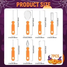 728872511812 PEDENTY Halloween Pumpkin Carving Steel Kit