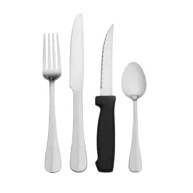 028225373198 PFALTZGRAFF Simplicity Steel Flatware Set