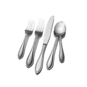 028225456327 PFALTZGRAFF American Bead Steel Flatware Set