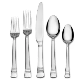 028225700420 PFALTZGRAFF Sapphire Bay Steel Flatware Set