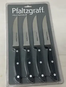 62606 PFALTZGRAFF Steak Knives Tang Triple Rivet