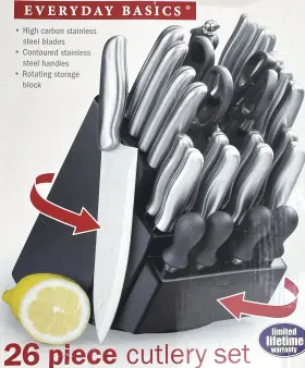 TTU-I3608 PHILIPPE RICHARD Cutlery Set Steel Rotating Storage