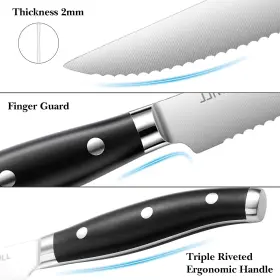 PWUS-PS03U PICKWILL Steak Knives Set Serrated Classic Knife #3