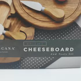 879-03-512-000-0 PICNIC TIME Toscana Acacia Brie Cheese Board #3