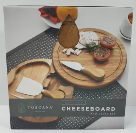 879-03-512-000-0 PICNIC TIME Toscana Acacia Brie Cheese Board