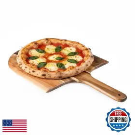 B00SJS1KOK PICNIC TIME Acacia Wood Pizza Spatula Peel Tapered