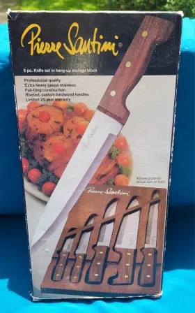 PS5D PIERRE SANTINI-LIFETIME CUTLERY Knife Set Storage Block
