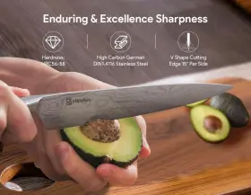972822274324 PIKLOHAS Knife Set Kitchen Magnetic Holder Ultra #2
