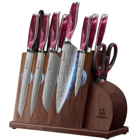 972822274324 PIKLOHAS Knife Set Kitchen Magnetic Holder Ultra