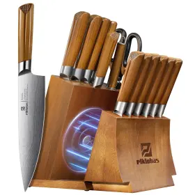 972822274928 PIKLOHAS Kitchen Knife Block Magnetic
