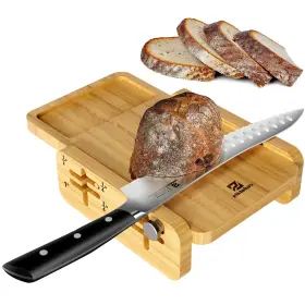 972822277134 PIKLOHAS Bread Slicer Knife Horizontal Wooden