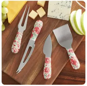577695464 PIONEER WOMAN Gorgeous Garden Cheese Knife Set #3