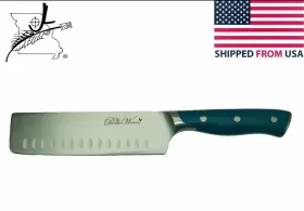 741393585247 PIONEER WOMAN Nakiri Knife Steel Handle Blade