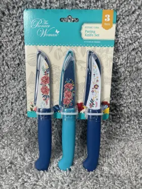 741393716795 PIONEER WOMAN Keepsake Steel Paring Knife Set