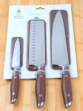 860012816170 PIONEER WOMAN Cutlery Set Chefs Nakiri Paring