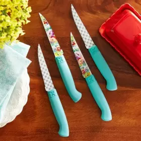 PWS242769314130 PIONEER WOMAN Steak Knife Set Sweet Romance #2