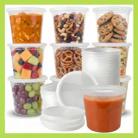 B0CYTWB61Q POKANIC Food Storage Containers Bpa Stackable