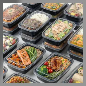 B0DQLV21HY POKANIC Pack Meal Containers Lids Stackable